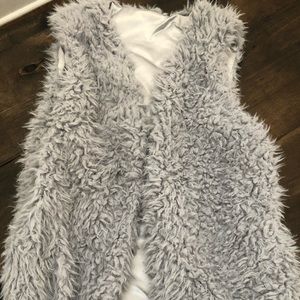 Faux Fur Gray Vest